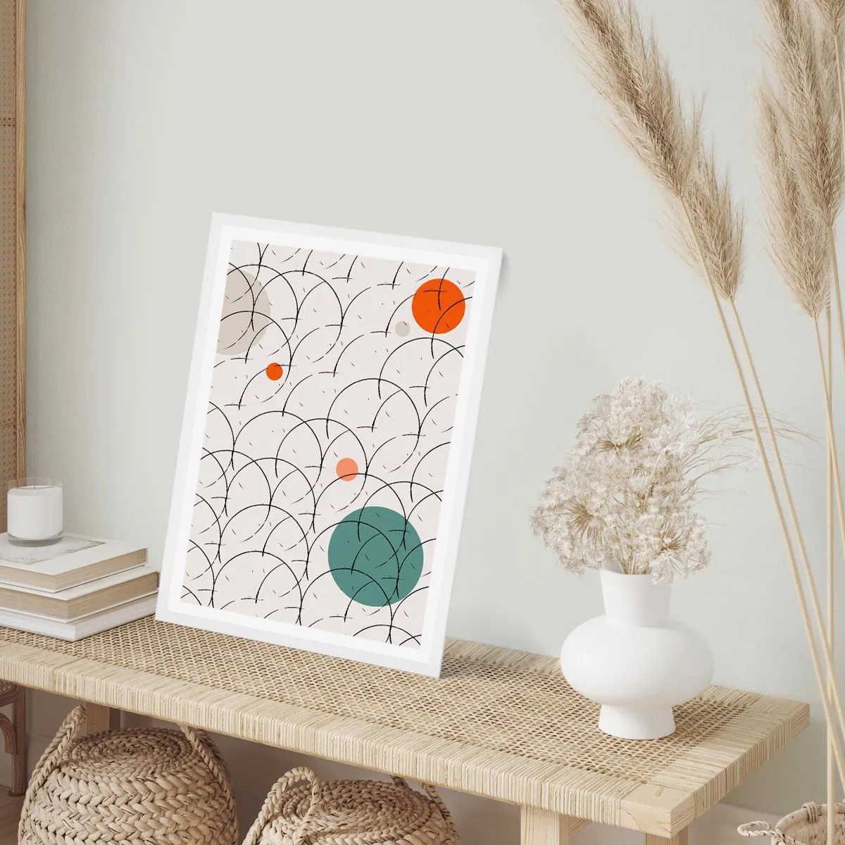 Plagát v bielom ráme - V duchu pop-artu - 50x70 cm