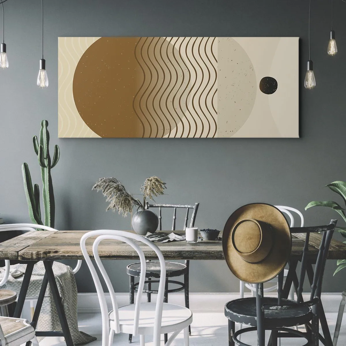 Obraz na plátne - O pôvode geometrických obrazcov - 100x40 cm