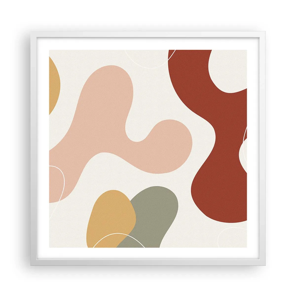 Plagát v bielom ráme - Klikiháky - 60x60 cm