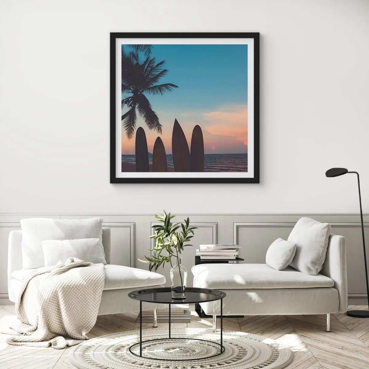 Plagát v čiernom ráme - Zajtra bude tiež zábava - 50x50 cm