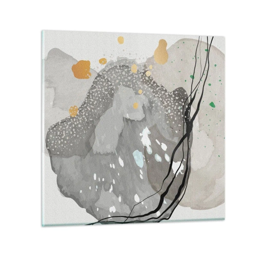 Obraz na skle - Organická kompozícia - 70x70 cm