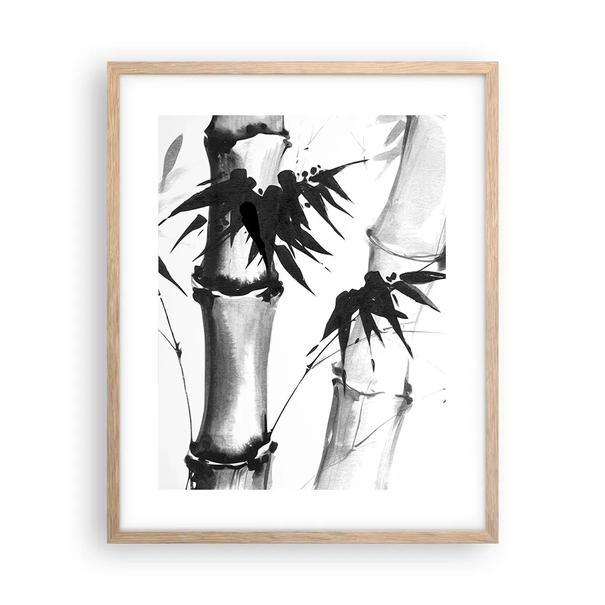 Plagát v ráme zo svetlého duba - Blízky záber na orient - 40x50 cm