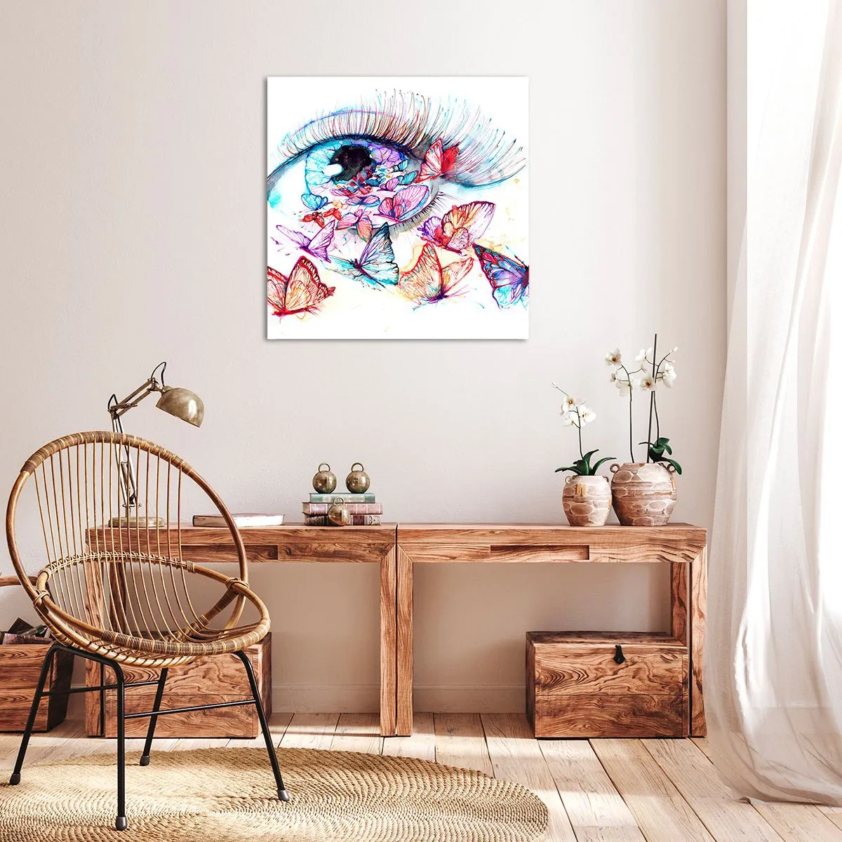 Obraz na plátne - Rozprávkové kúzlo očí - 70x70 cm
