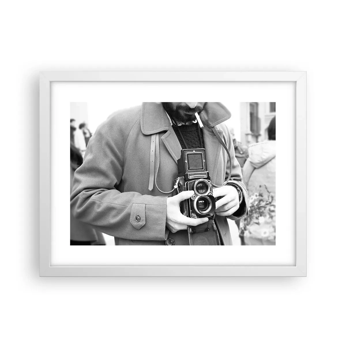 Plagát v bielom ráme - V retro štýle - 40x30 cm