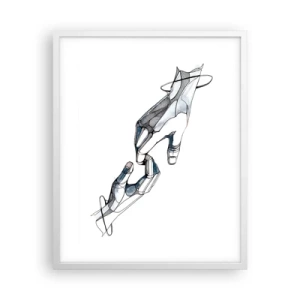 Plagát v bielom ráme - Dobré gesto - 40x50 cm