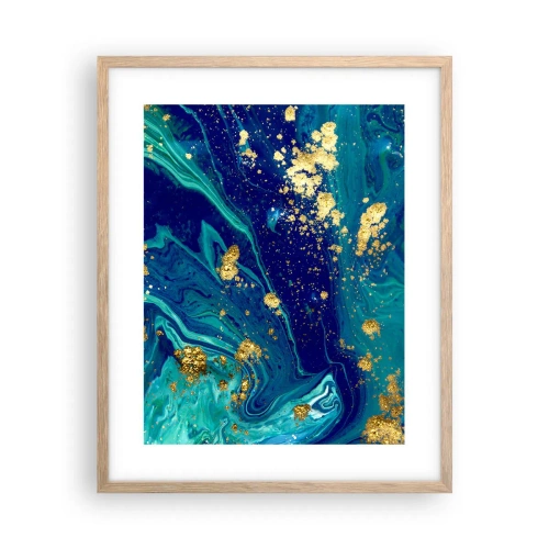 Plagát v ráme zo svetlého duba - Plátky slnka - 40x50 cm