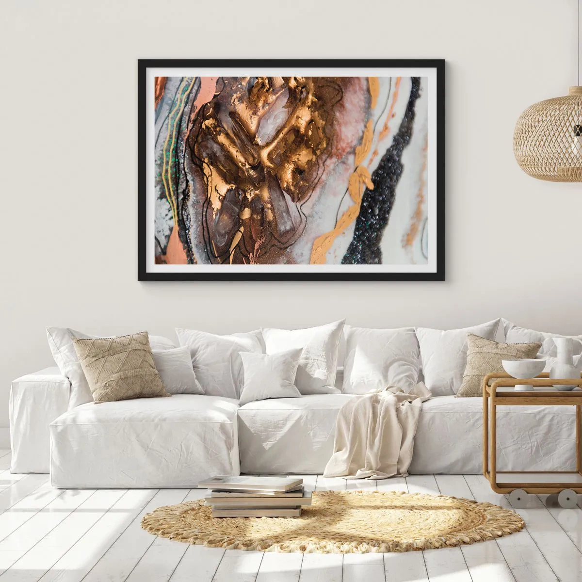 Plagát v čiernom ráme - Prvok krajiny - 91x61 cm
