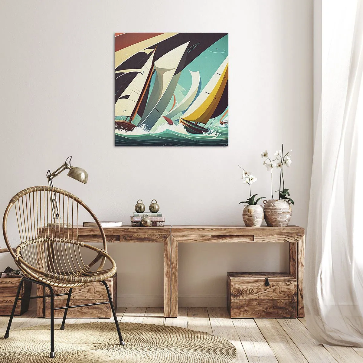 Obraz na plátne - Ako vychádzať so živlami - 60x60 cm