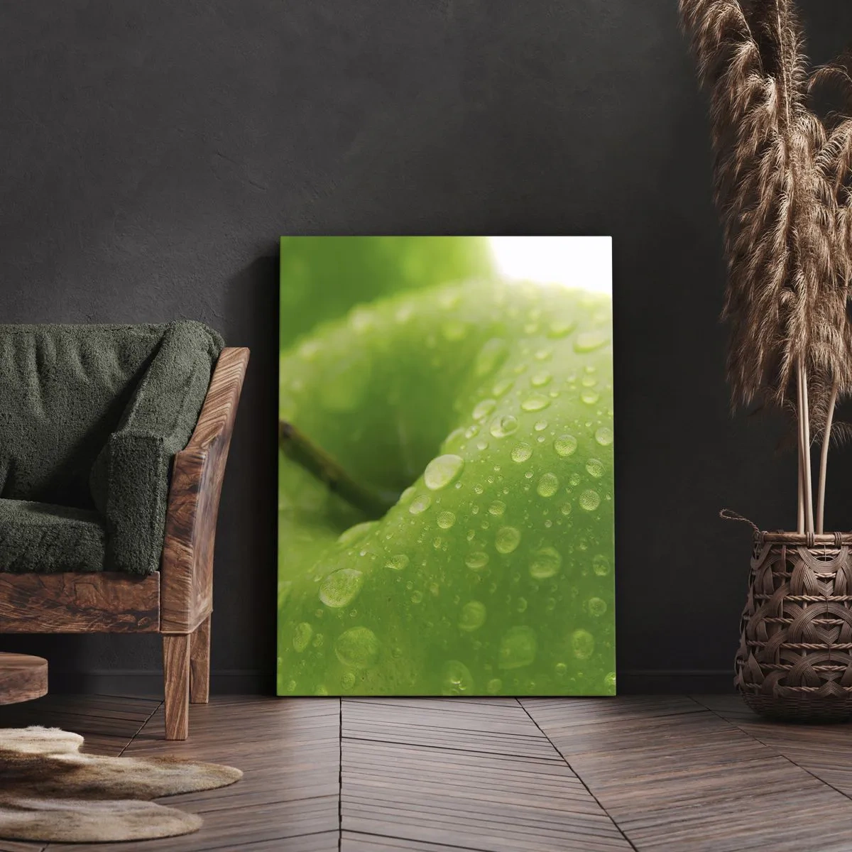 Obraz na plátne - Zelená studená sviežosť - 50x70 cm
