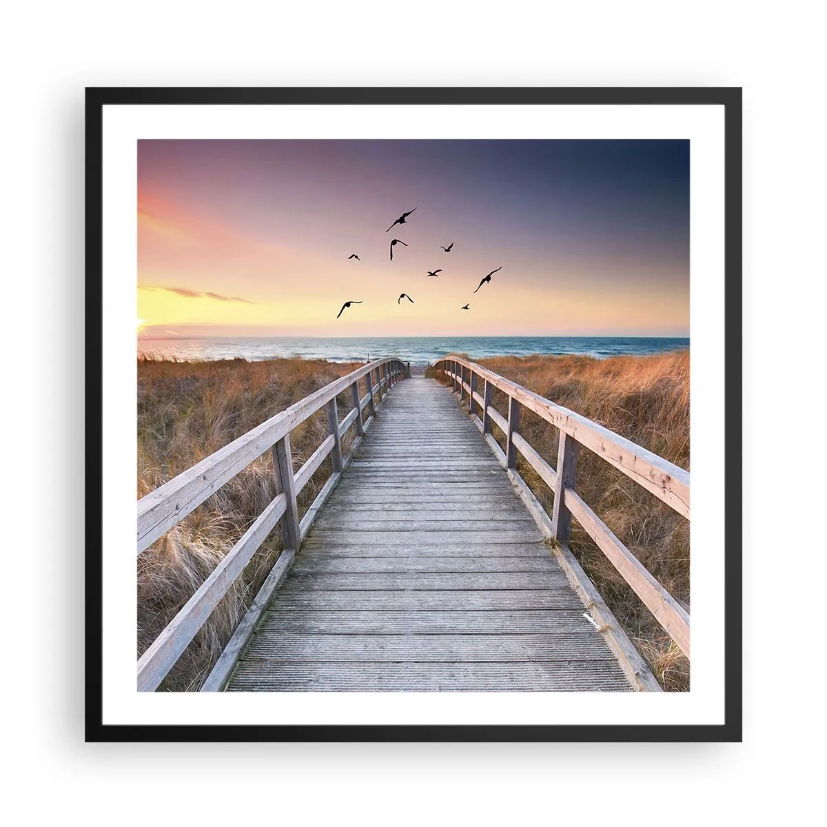 Plagát v čiernom ráme - Priestor pre vzostupy - 60x60 cm