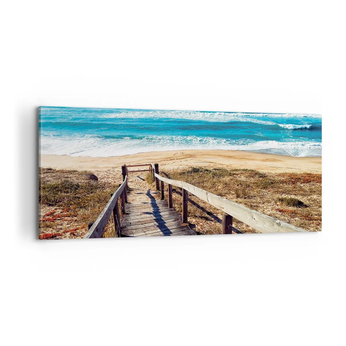 Obraz na plátne - Bež! - 100x40 cm