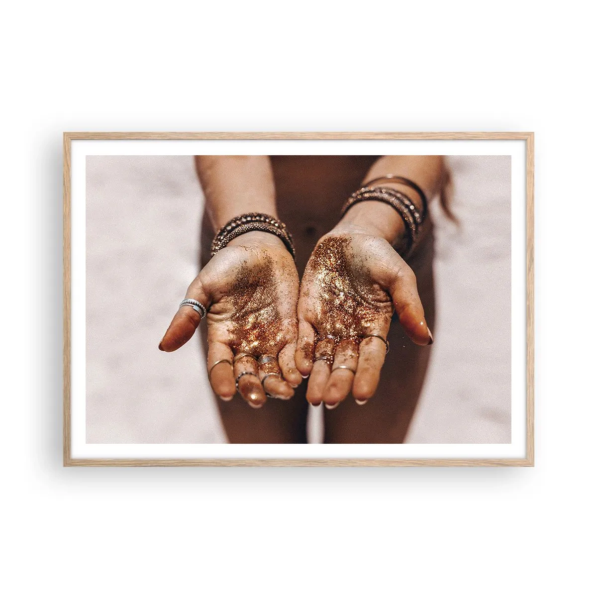 Plagát v ráme zo svetlého duba - Darček pre teba - 100x70 cm