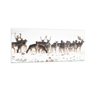 Obraz na skle - Budú sviatky? - 100x40 cm