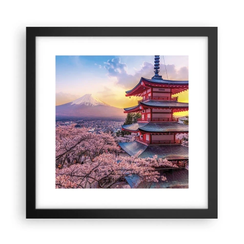 Plagát v čiernom ráme - Podstata japonského ducha - 30x30 cm