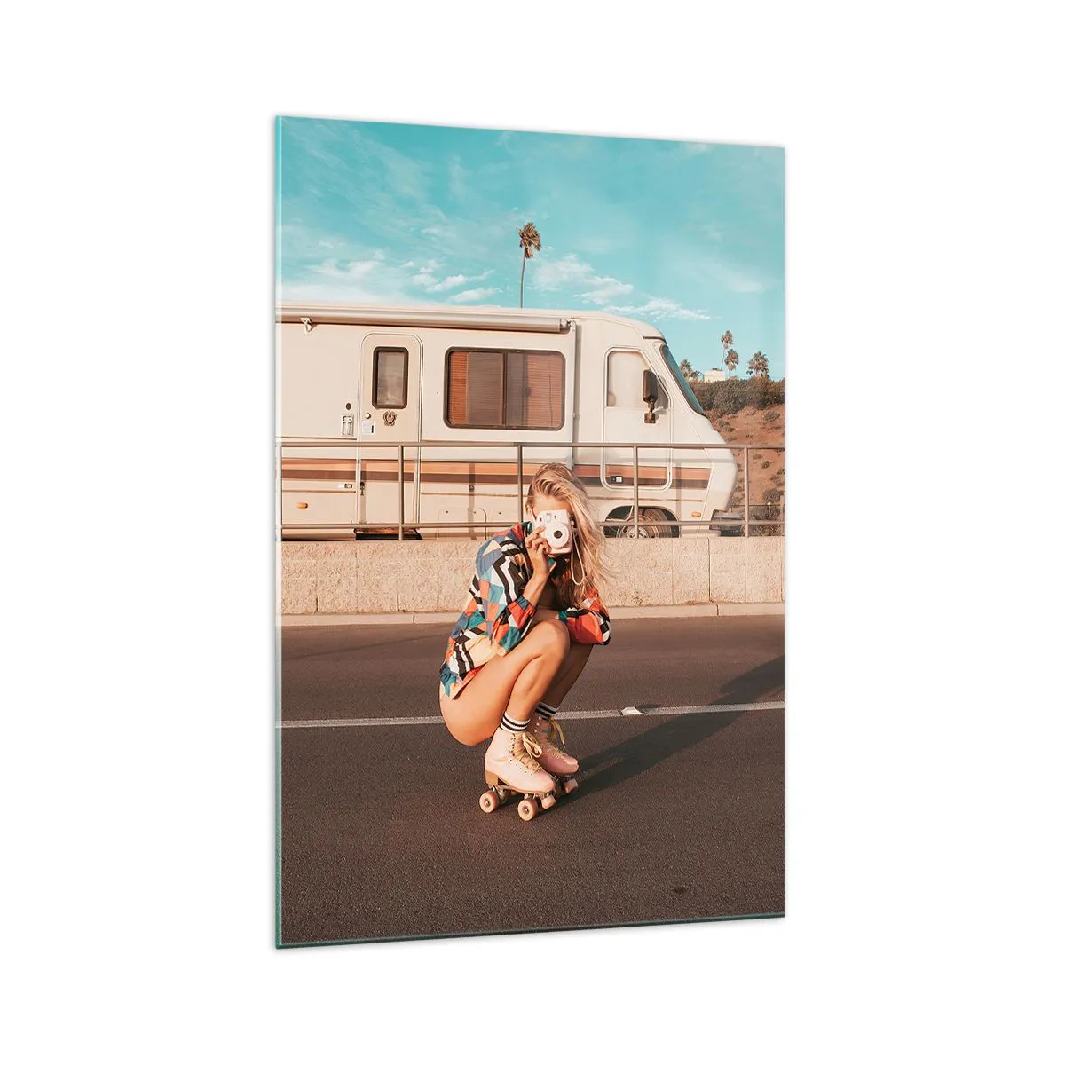 Obraz na skle - Usmejte sa! - 70x100 cm