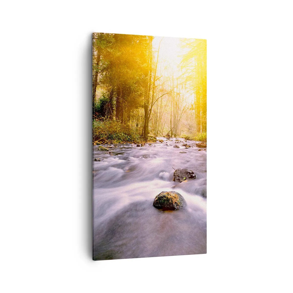 Obraz na plátne - Malachit v strieborno-zlatej podobe - 45x80 cm