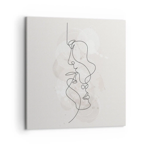 Obraz na plátne - Zamotaní v objatí - 60x60 cm