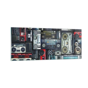 Obraz na skle - Túžba po 80. rokoch - 100x40 cm