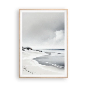 Plagát v ráme zo svetlého duba - Vždy spolu - 70x100 cm