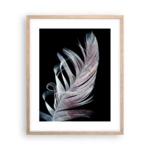 Plagát v ráme zo svetlého duba - Premýšľajte o dotyku - 40x50 cm