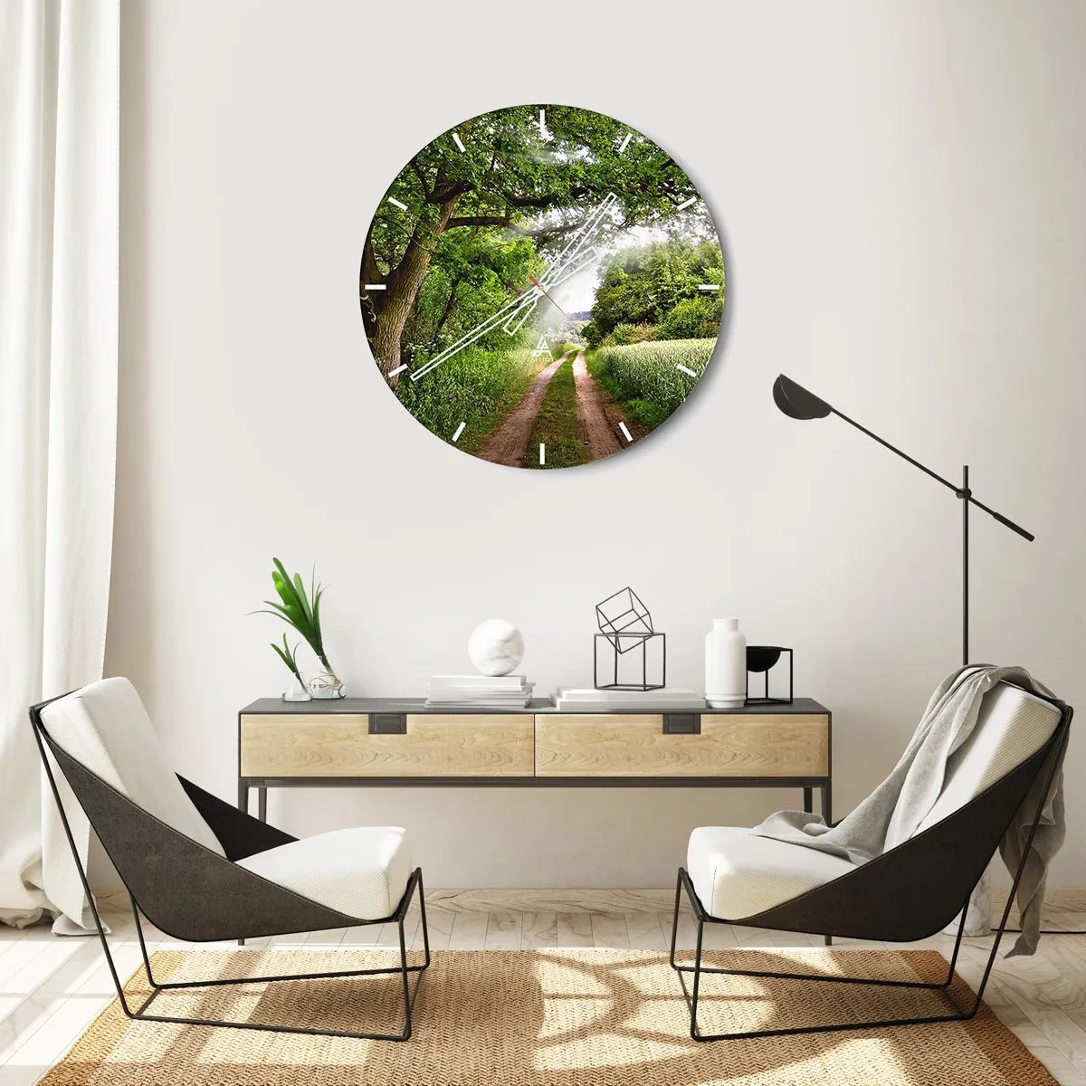 Nástenné hodiny - Et in Arcadia ego - 40x40 cm