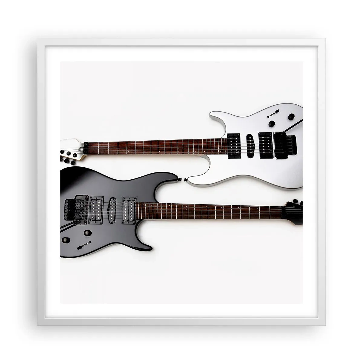 Plagát v bielom ráme - Harmónia tvarov - 60x60 cm