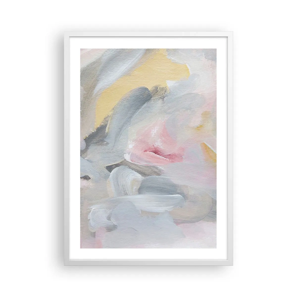 Plagát v bielom ráme - V pastelovom svete - 50x70 cm