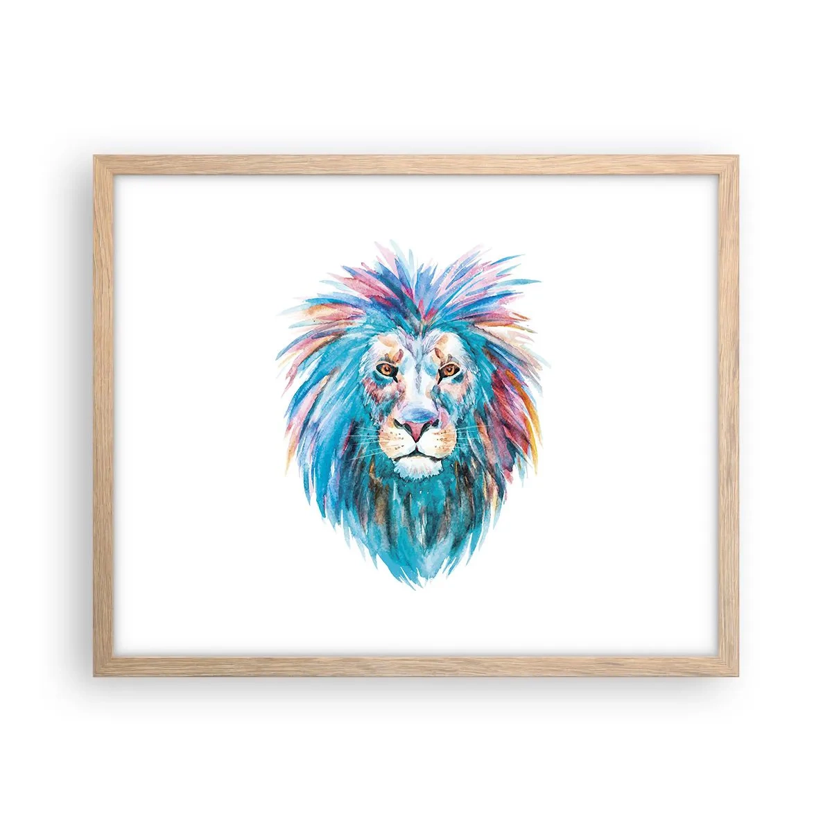 Plagát v ráme zo svetlého duba - Elektrizujúca aura - 50x40 cm