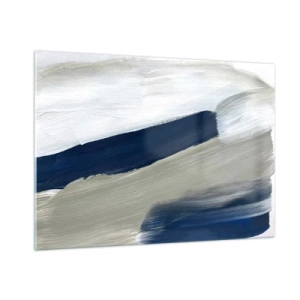 Obraz na skle - Stretnutie s bielou - 100x70 cm