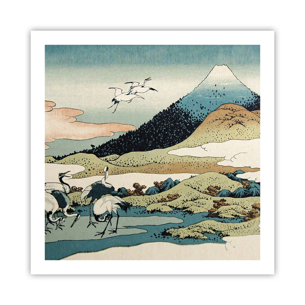 Plagát - V japonskom duchu - 60x60 cm