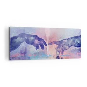 Obraz na plátne - Božská iskra života - 120x50 cm