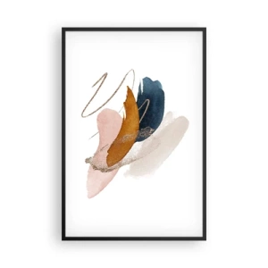 Plagát v čiernom ráme - Okrídlená kompozícia - 61x91 cm