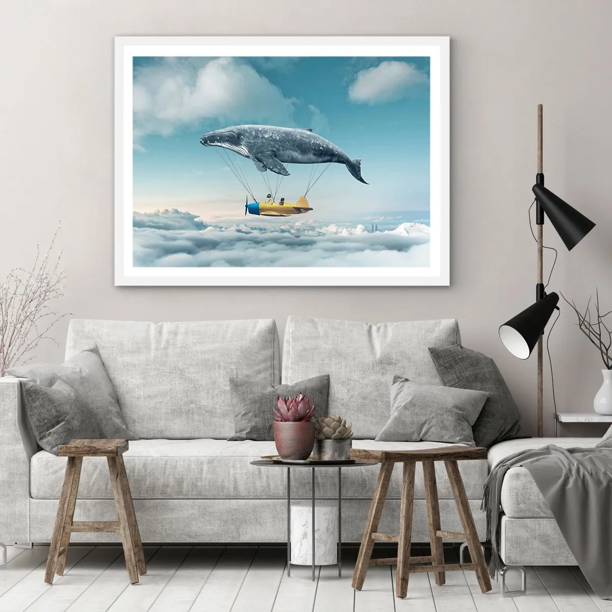 Plagát v bielom ráme - Prečo by nie? - 70x50 cm