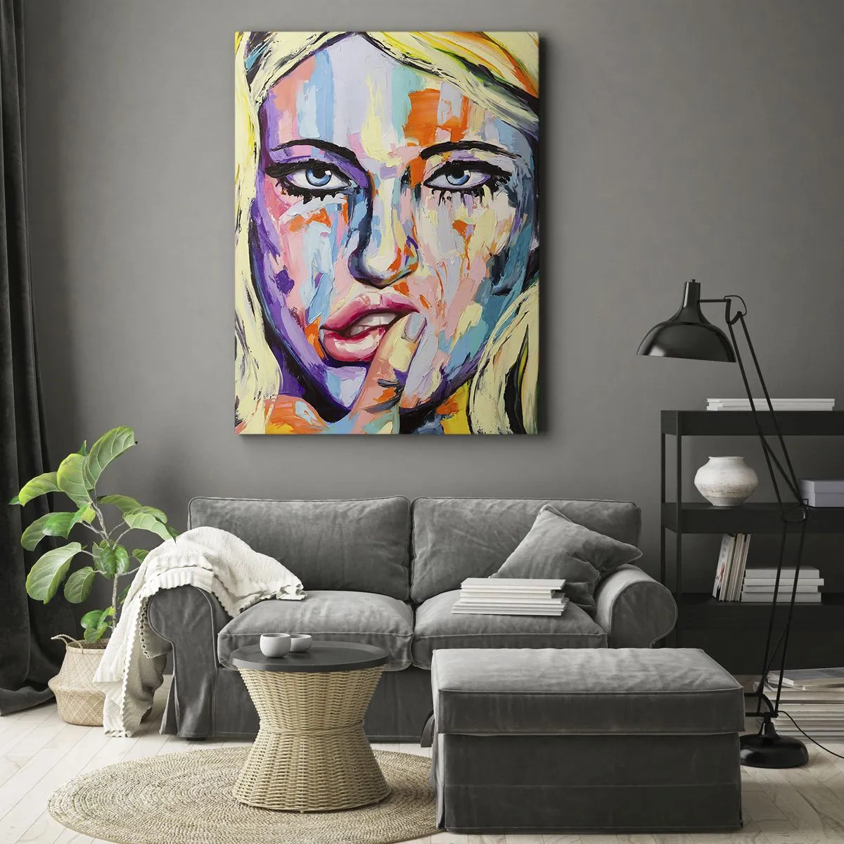 Obraz na plátne - Pozri sa jej priamo do očí - 45x80 cm
