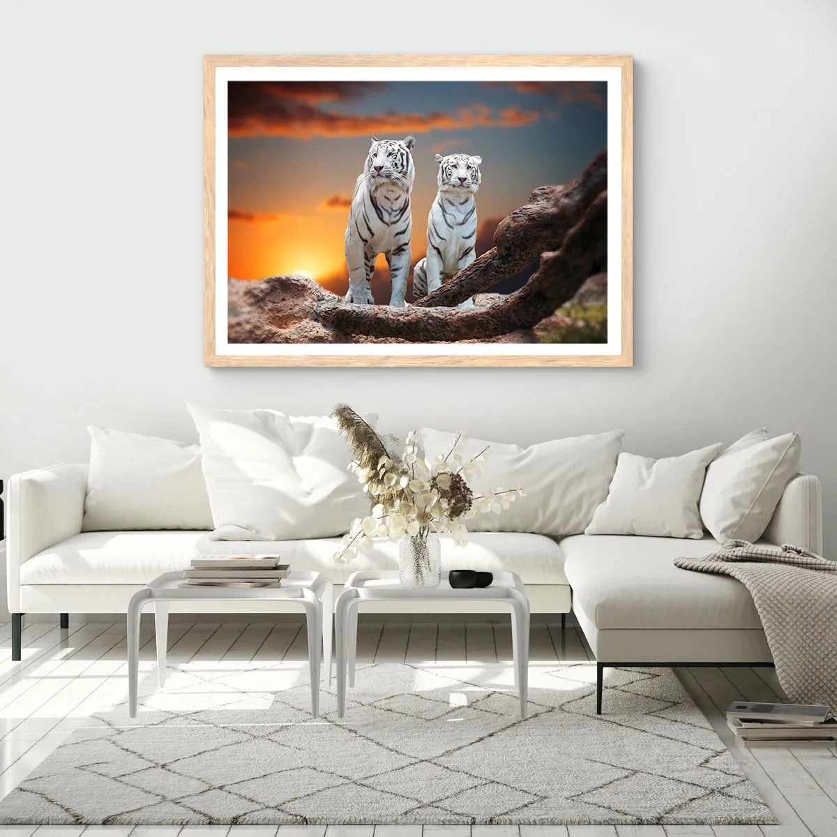 Plagát v ráme zo svetlého duba - Úplne ako v Narnii - 70x50 cm
