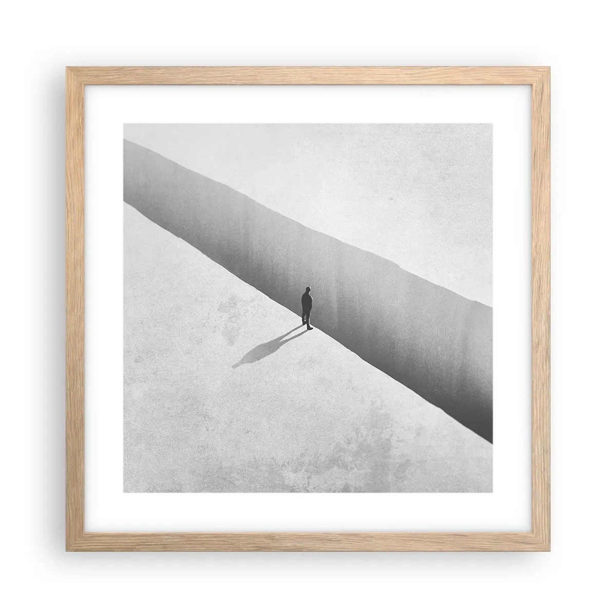 Plagát v ráme zo svetlého duba - Jasný cieľ - 40x40 cm