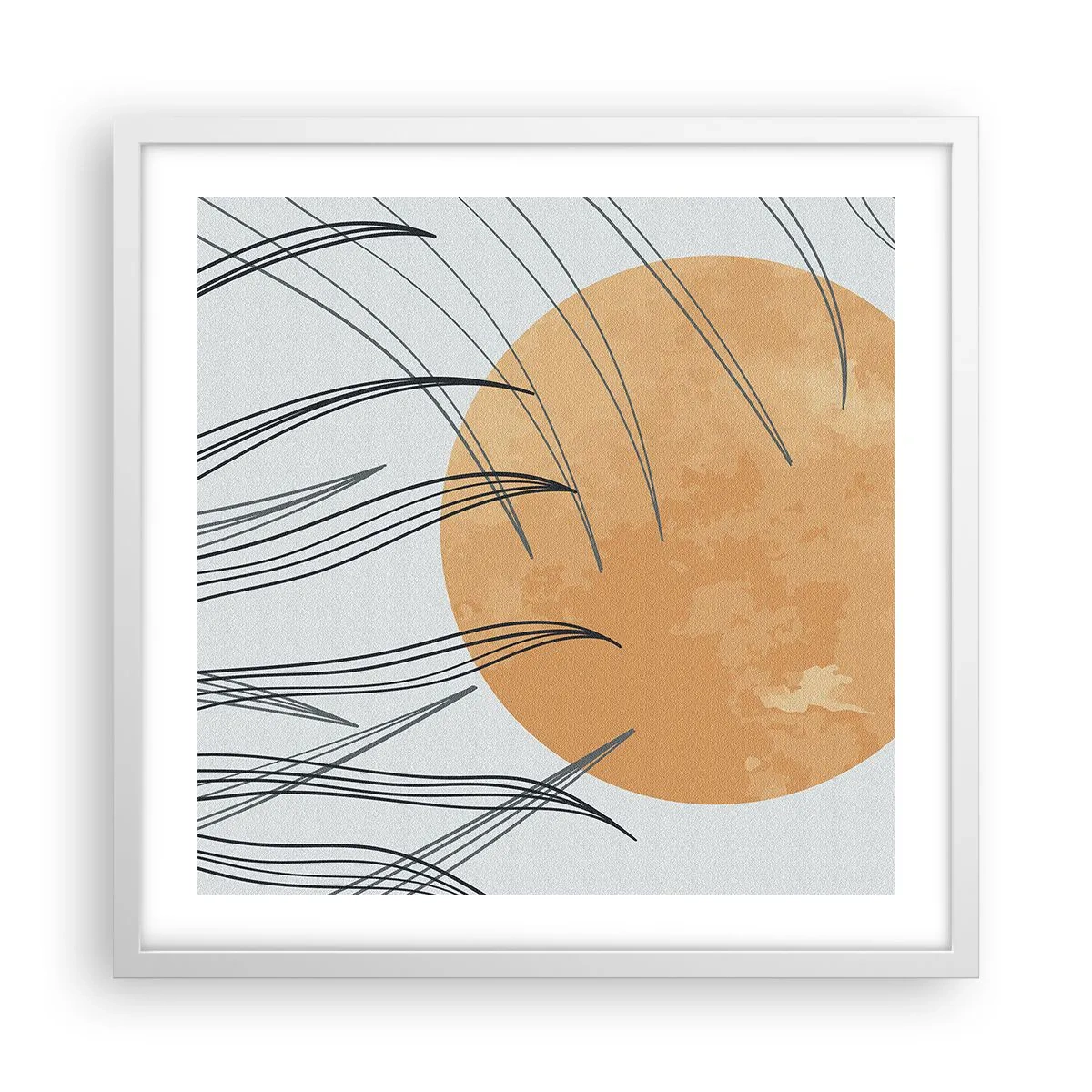 Plagát v bielom ráme - Vždy ku slnku - 50x50 cm