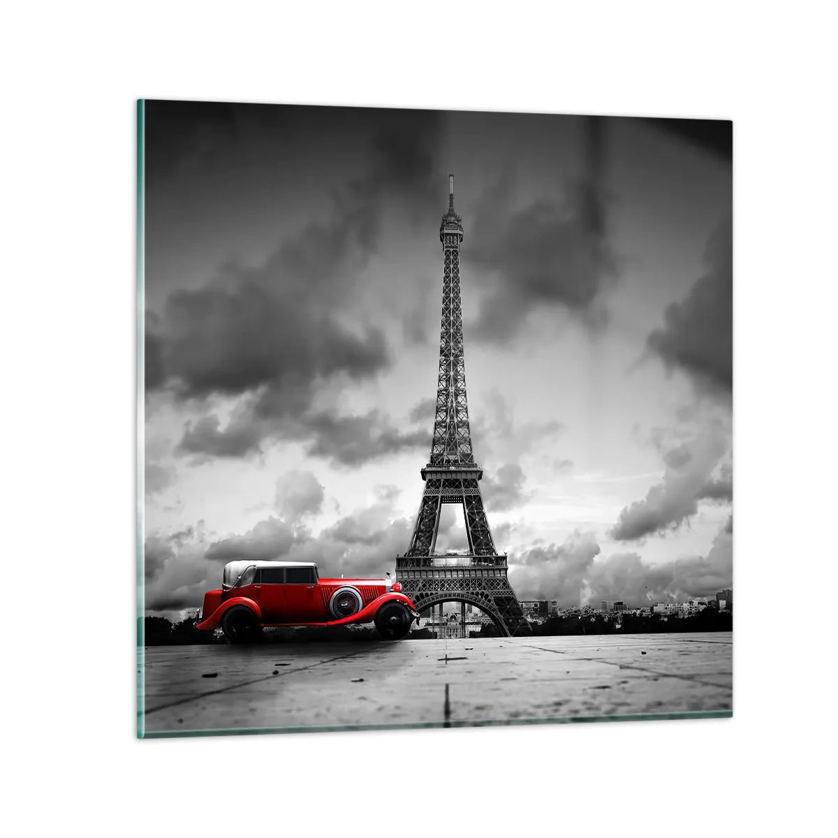 Obraz na skle - Nie tak dávno v Paríži - 30x30 cm