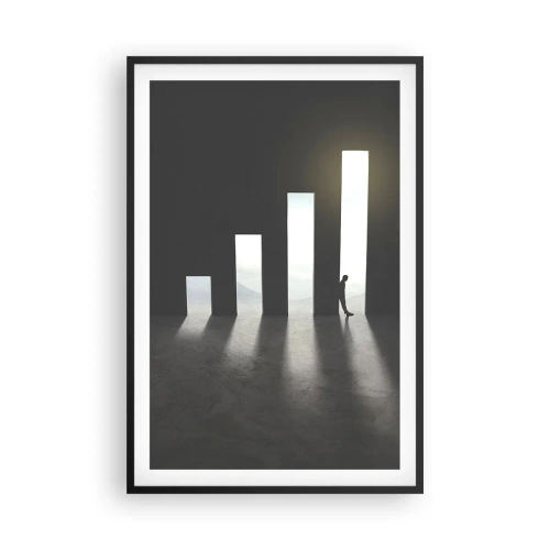 Plagát v čiernom ráme - Úspech – impresia - 61x91 cm