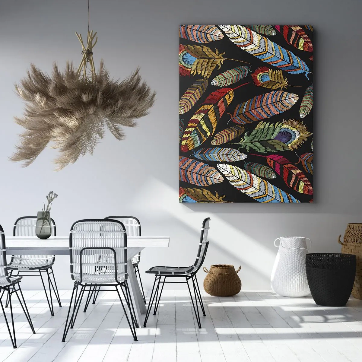 Obraz na plátne - Vtáčí karneval - 70x100 cm