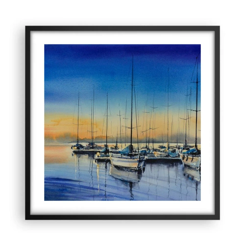 Plagát v čiernom ráme - Koniec dobrého dňa - 50x50 cm