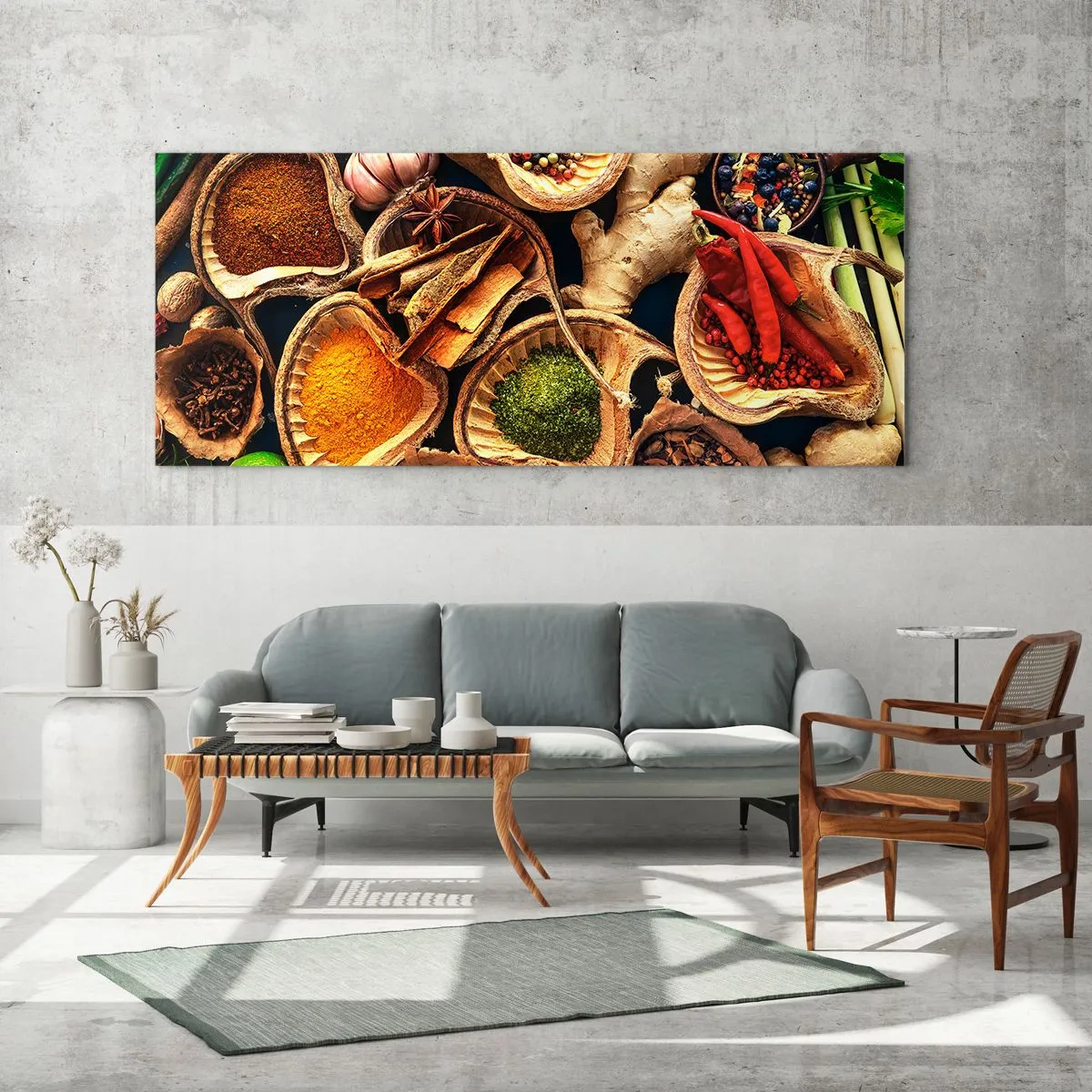 Obraz na skle - Vezmi si, čo chceš - 100x40 cm