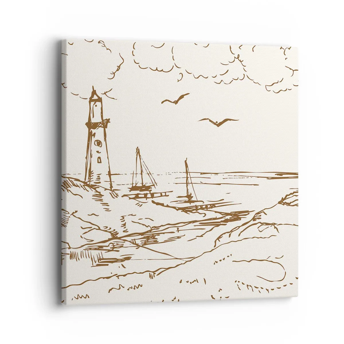 Obraz na plátne - Náčrt letných spomienok - 40x40 cm