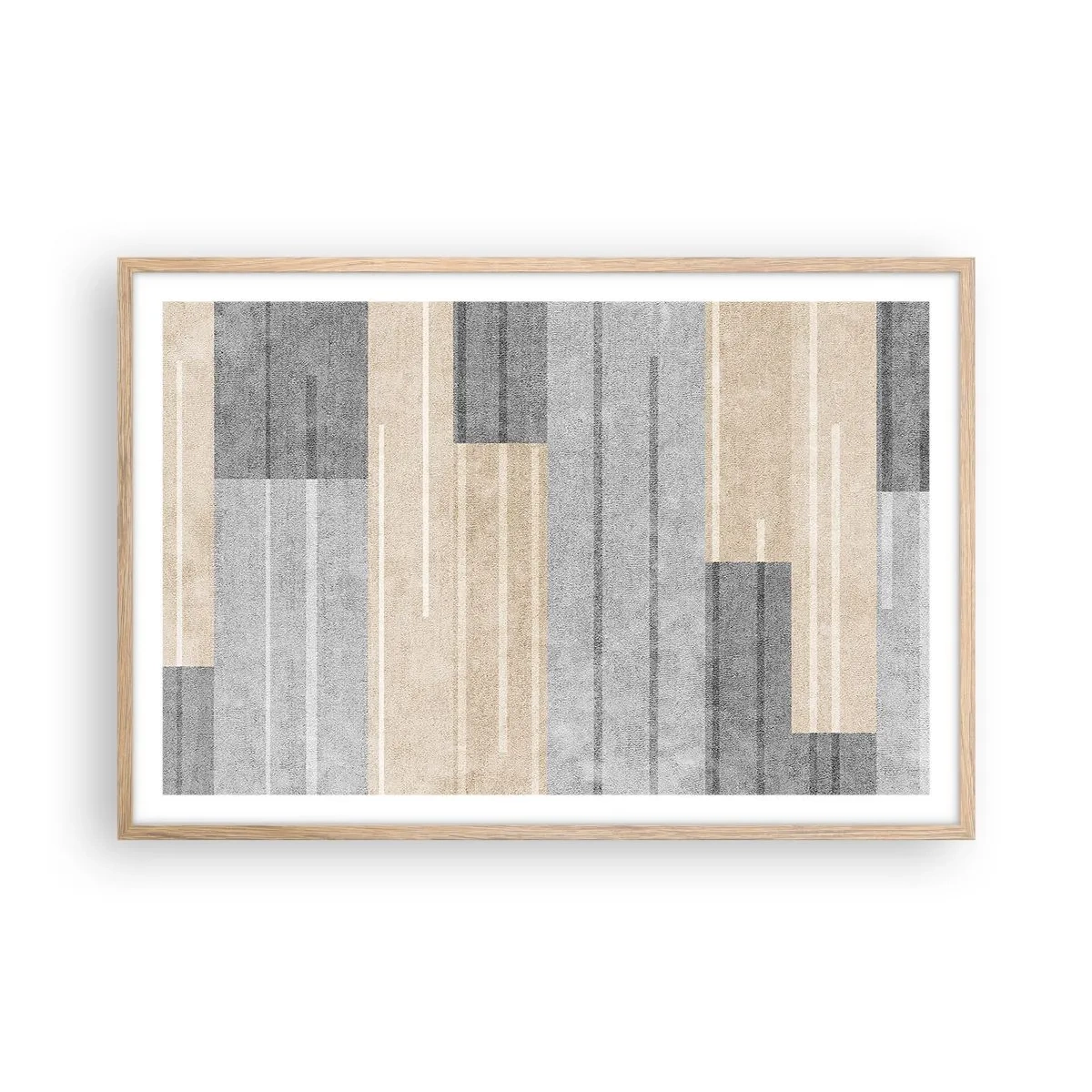 Plagát v ráme zo svetlého duba - Kompozícia: drž sa - 91x61 cm