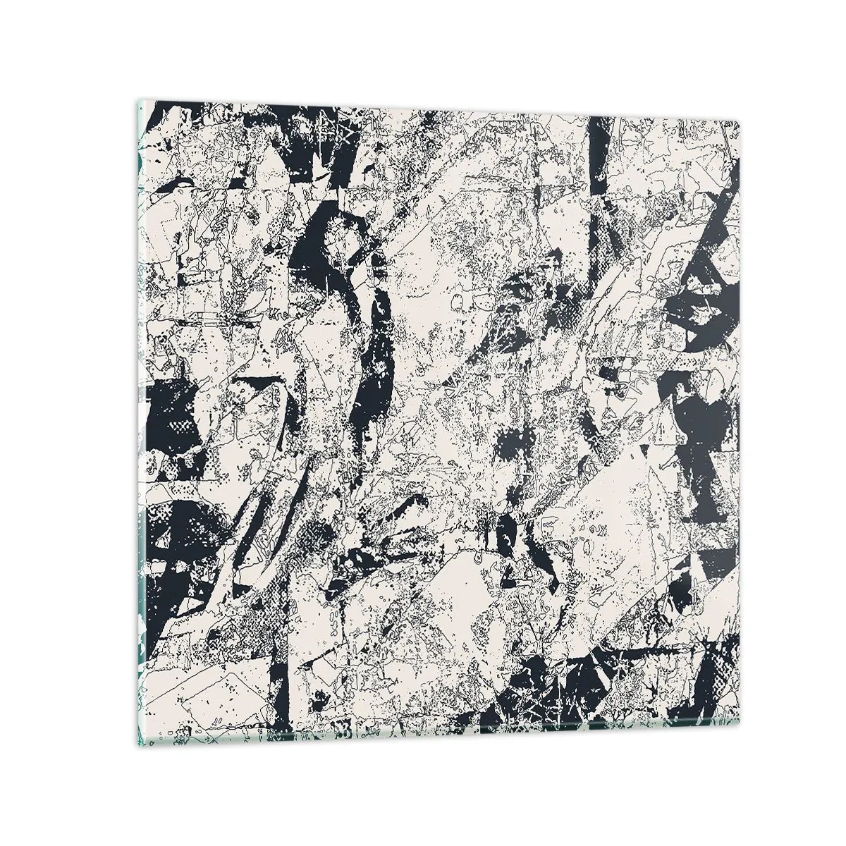 Obraz na skle - Prelínanie protikladov - 30x30 cm