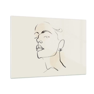 Obraz na skle - Hrdý pohľad - 100x70 cm