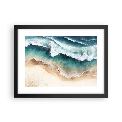 Plagát v čiernom ráme - Odveké stretnutie - 40x30 cm