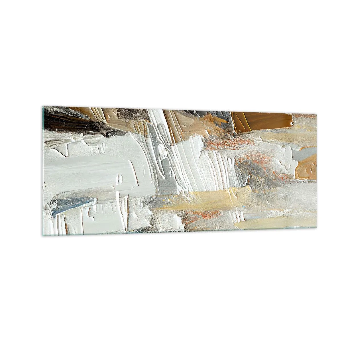 Obraz na skle - Farebné nahromadenie - 100x40 cm