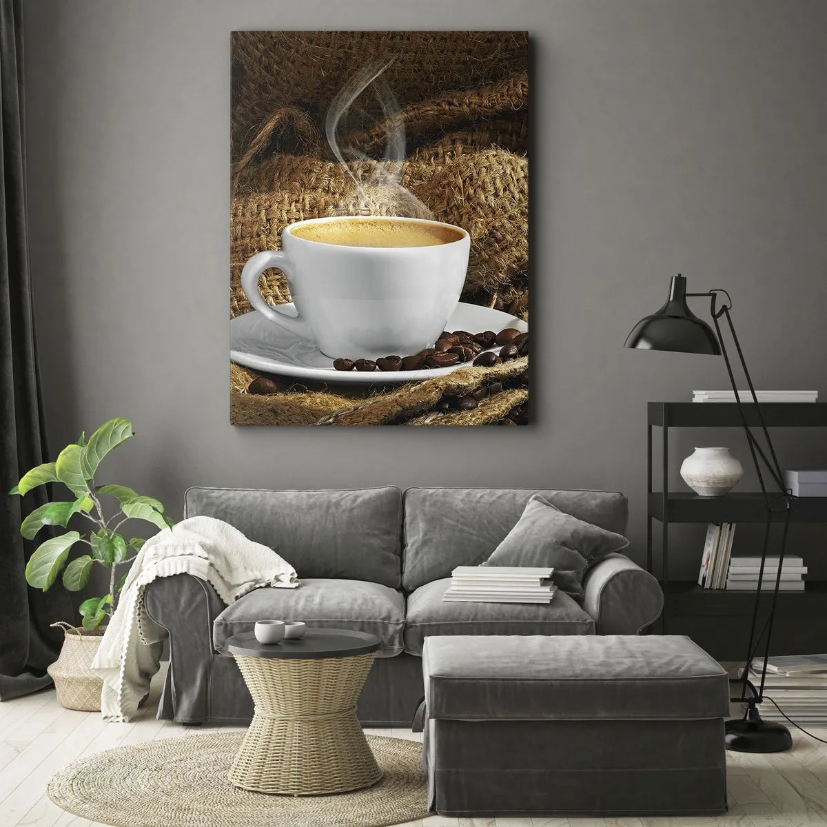 Obraz na plátne - Vôňa moky a hustota medovej tekutiny - 50x70 cm
