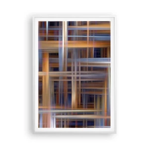 Plagát v bielom ráme - Utkané zo svetla - 70x100 cm